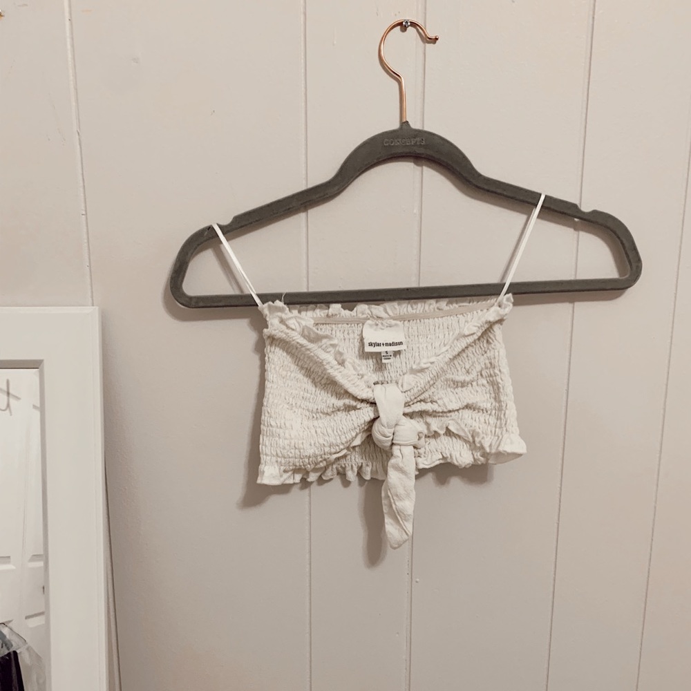 White Cropped Top (worn once)